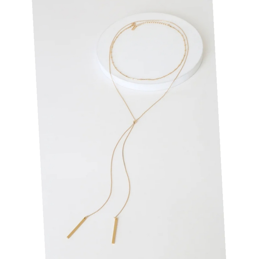 Gold choker necklace